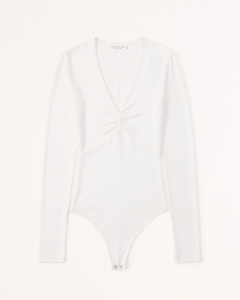 Women's LongSleeve Cozy VNeck Bodysuit Women's Tops