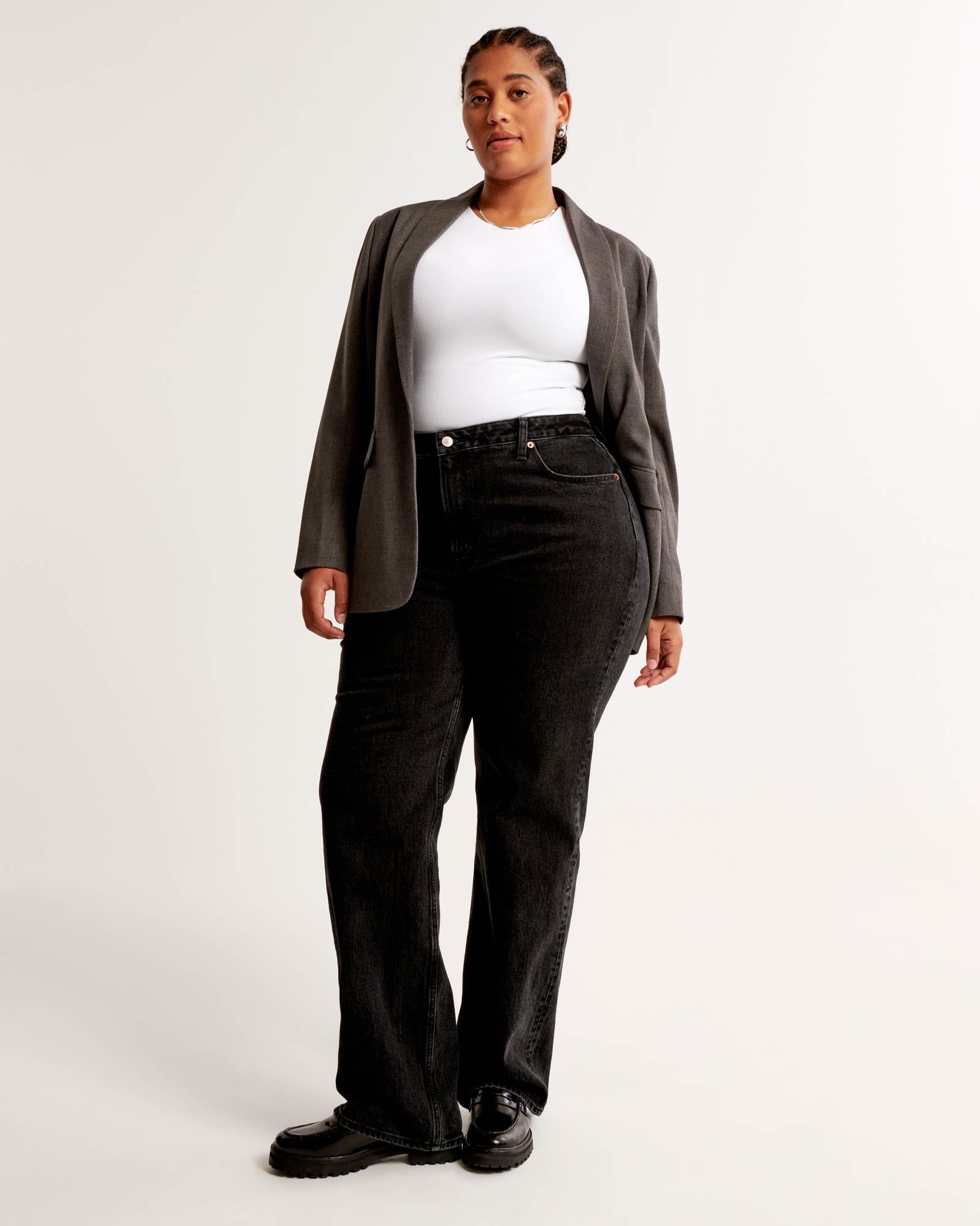 Women's Long-Sleeve Cotton-Blend Seamless Fabric Crew Bodysuit, Women's  Clearance