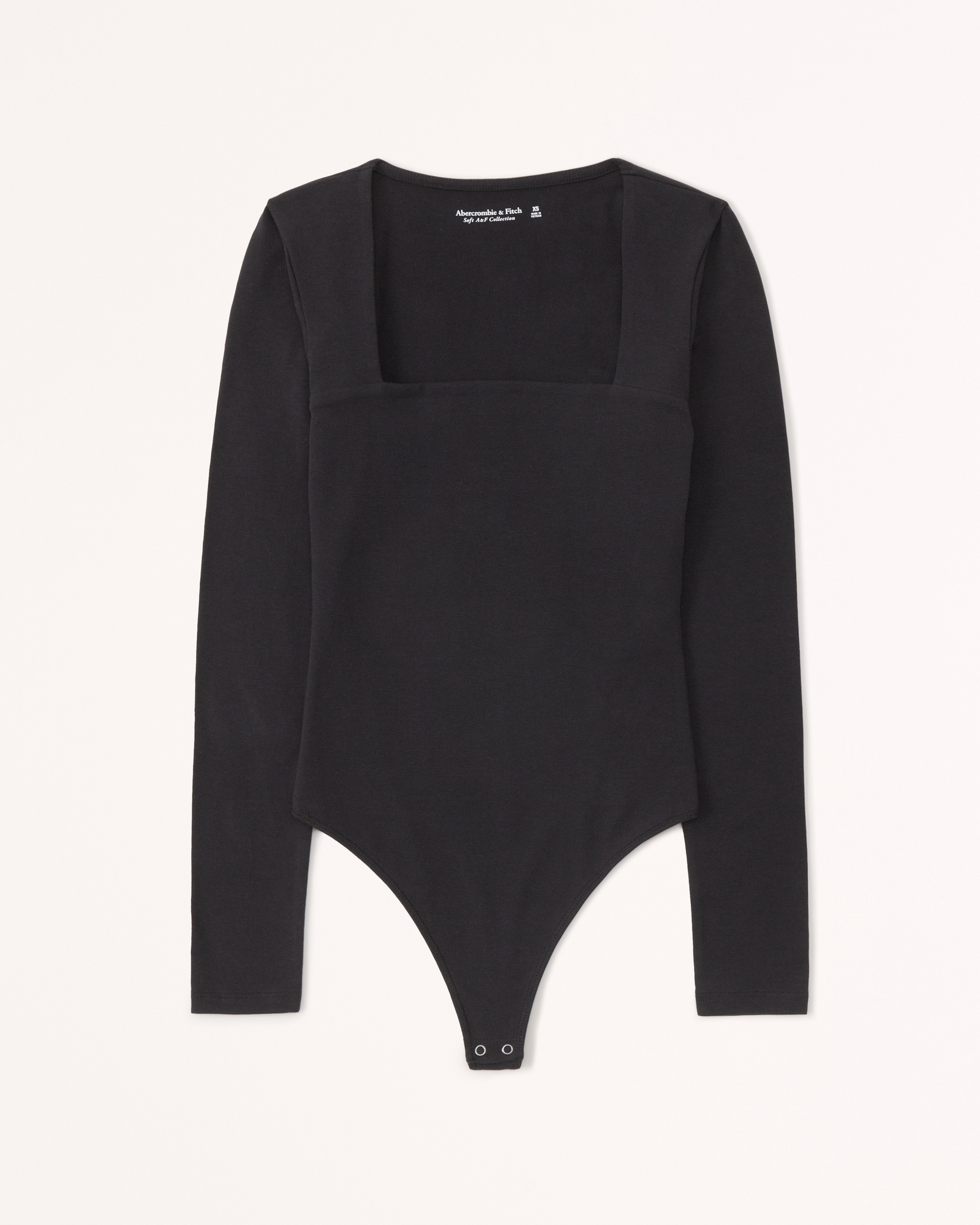 Long Sleeve Square Neck Bodysuit - Black – Bunky & Marie's Boutique