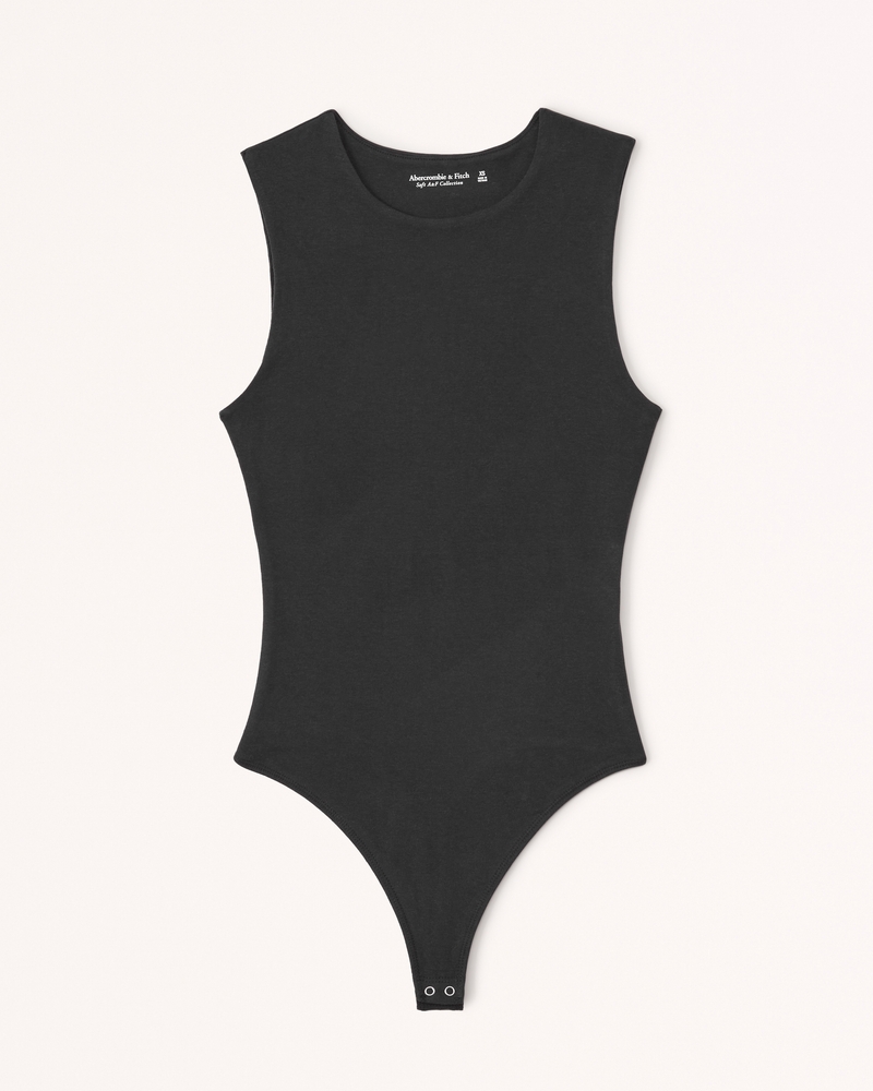 Women's Cotton Seamless Fabric Crew Tank Bodysuit | Women's Tops | Abercrombie.com