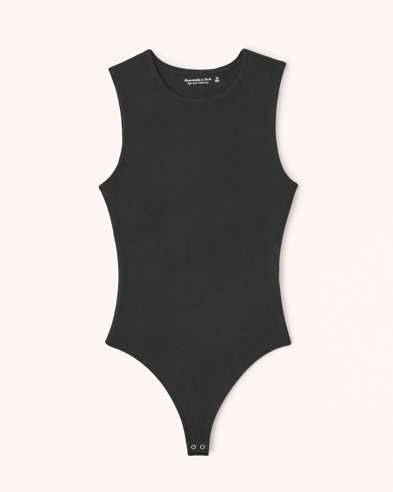 Cotton Seamless Fabric Crew Tank Bodysuit