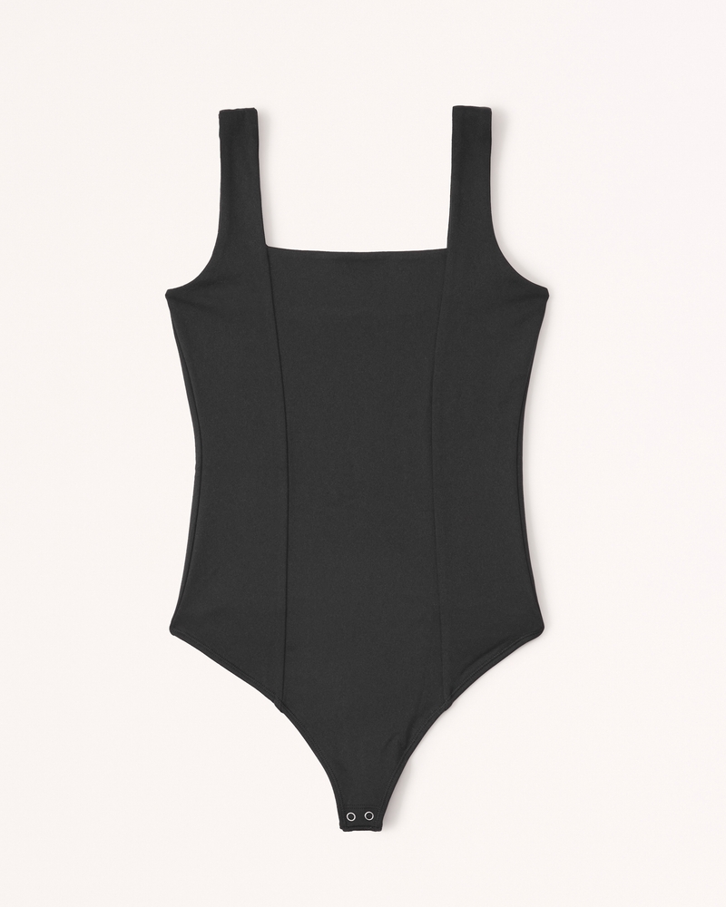 Women's Seamed Squareneck Bodysuit, Women's Clearance