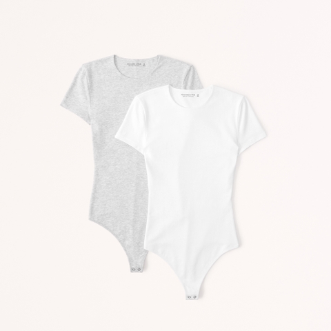 Женские футболки Abercrombie & Fitch 2-Pack Short-Sleeve Tee Bodysuits
