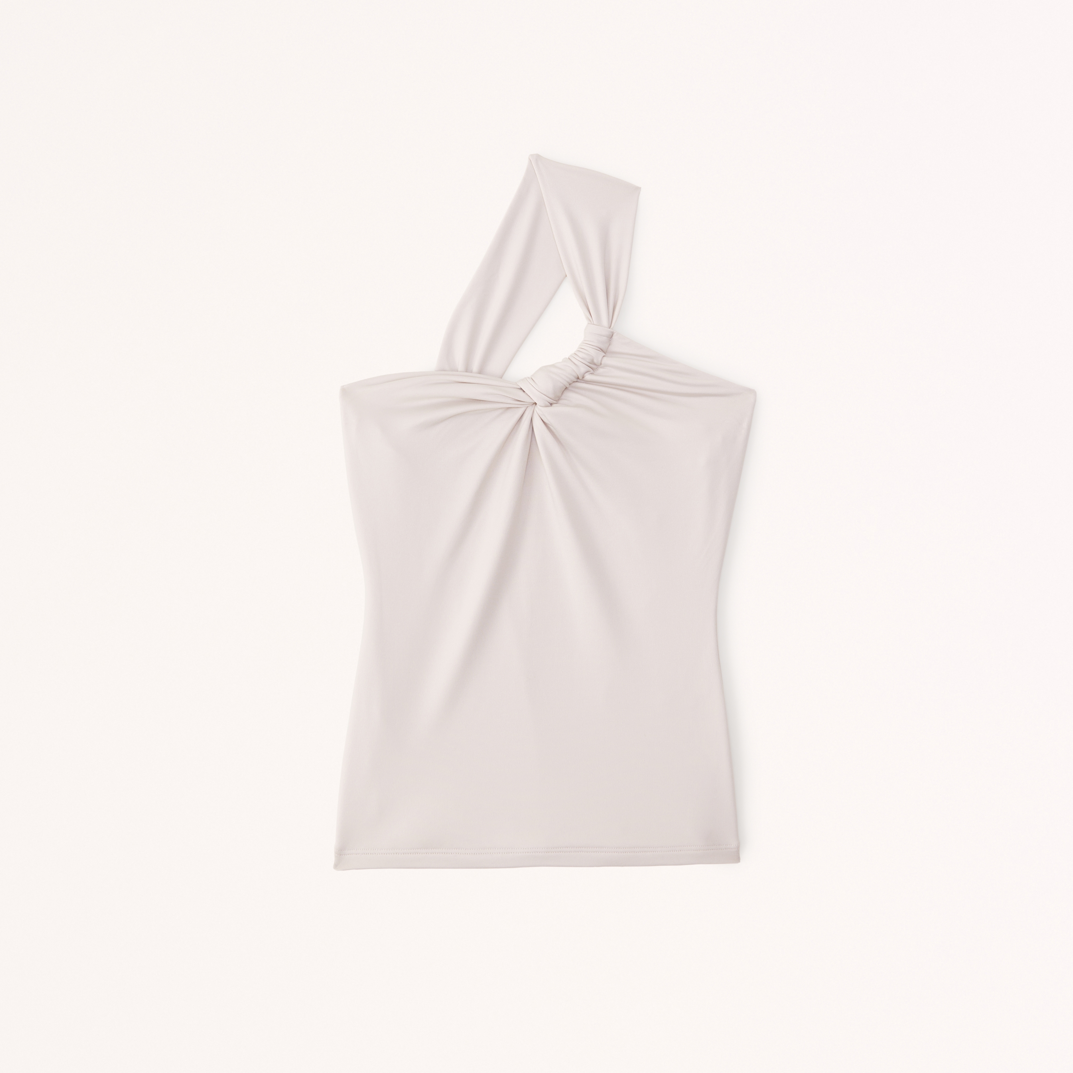 Sleek Seamless Fabric One-Shoulder Twist Top