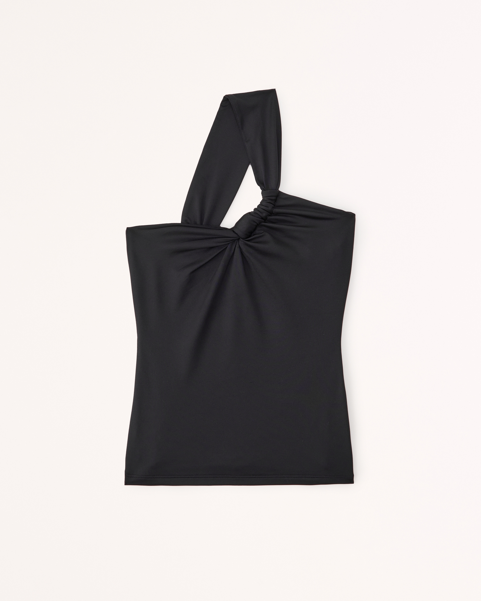 Women's Sleek Seamless Fabric One-Shoulder Twist Top, Women's Clearance