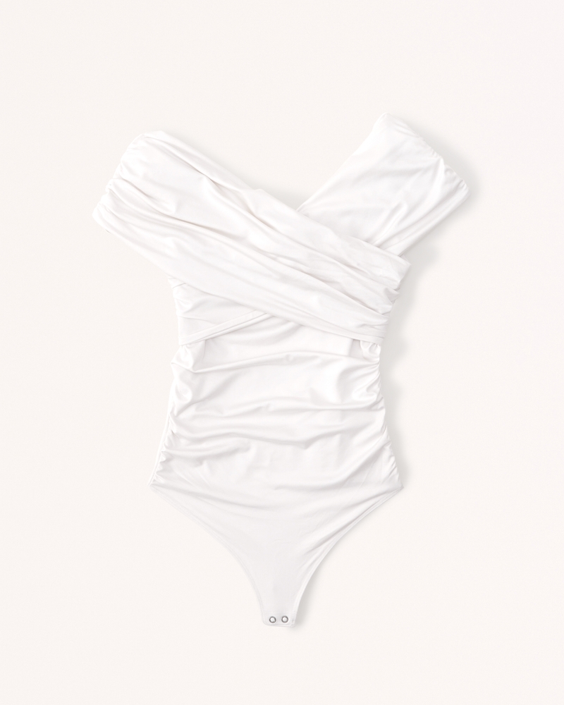 Women's Sleek Seamless Ruched Wrap Bodysuit