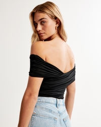 Sleek Seamless Ruched Wrap Bodysuit curated on LTK