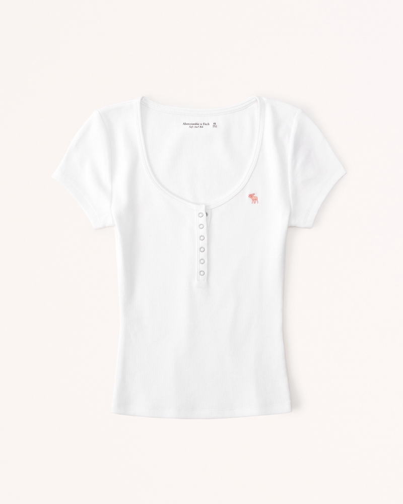 Women's Short-Sleeve Icon Henley, Women's Sale