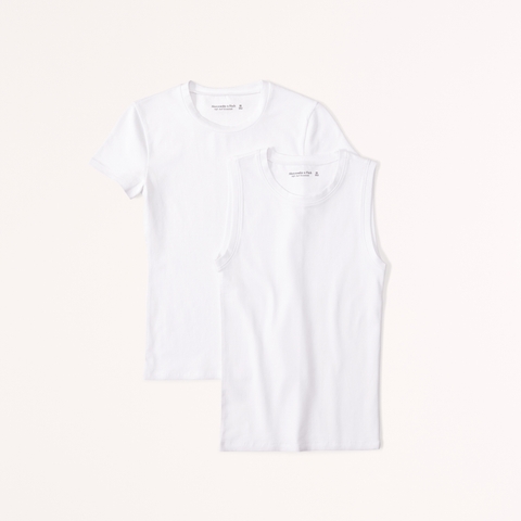 Женские свитеры Abercrombie & Fitch 2-Pack Essential Tuckable Crew Tops