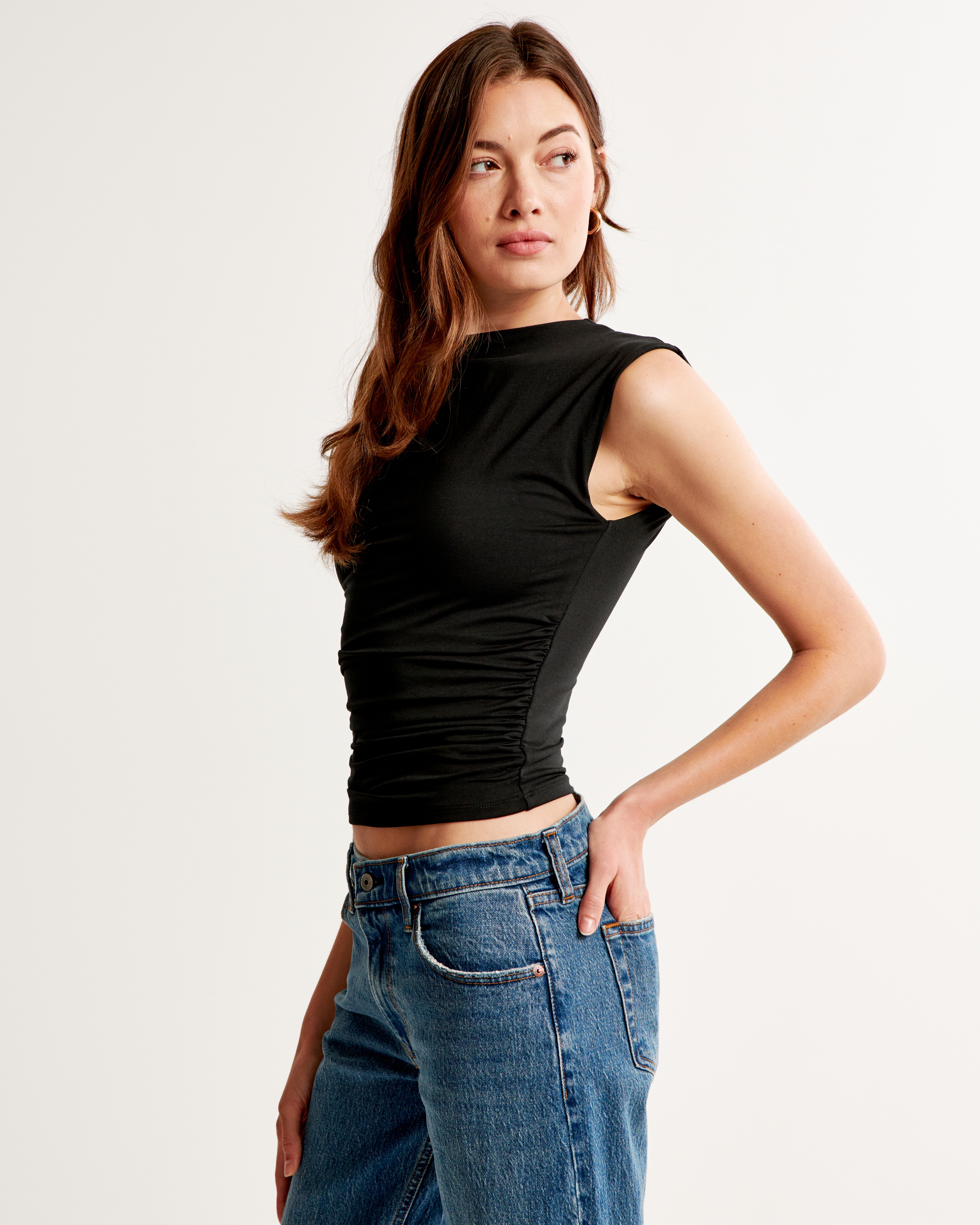 Women's Draped Shell Top | Women's Clearance | Abercrombie.com