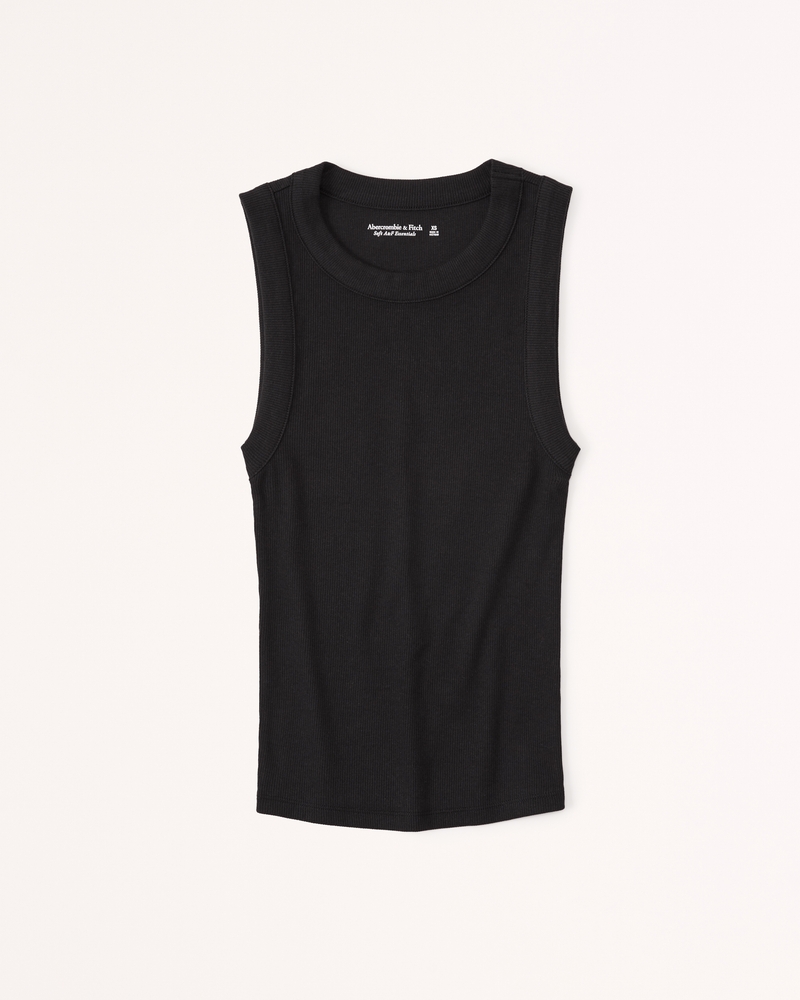 Women's Essential Rib Tuckable Scoopneck Tank, Women's Tops