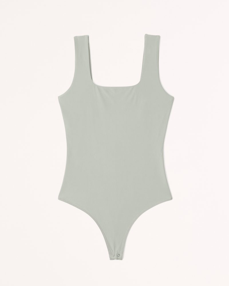 Abercrombie & Fitch Soft A&F Double-Layered Squareneck Bodysuit