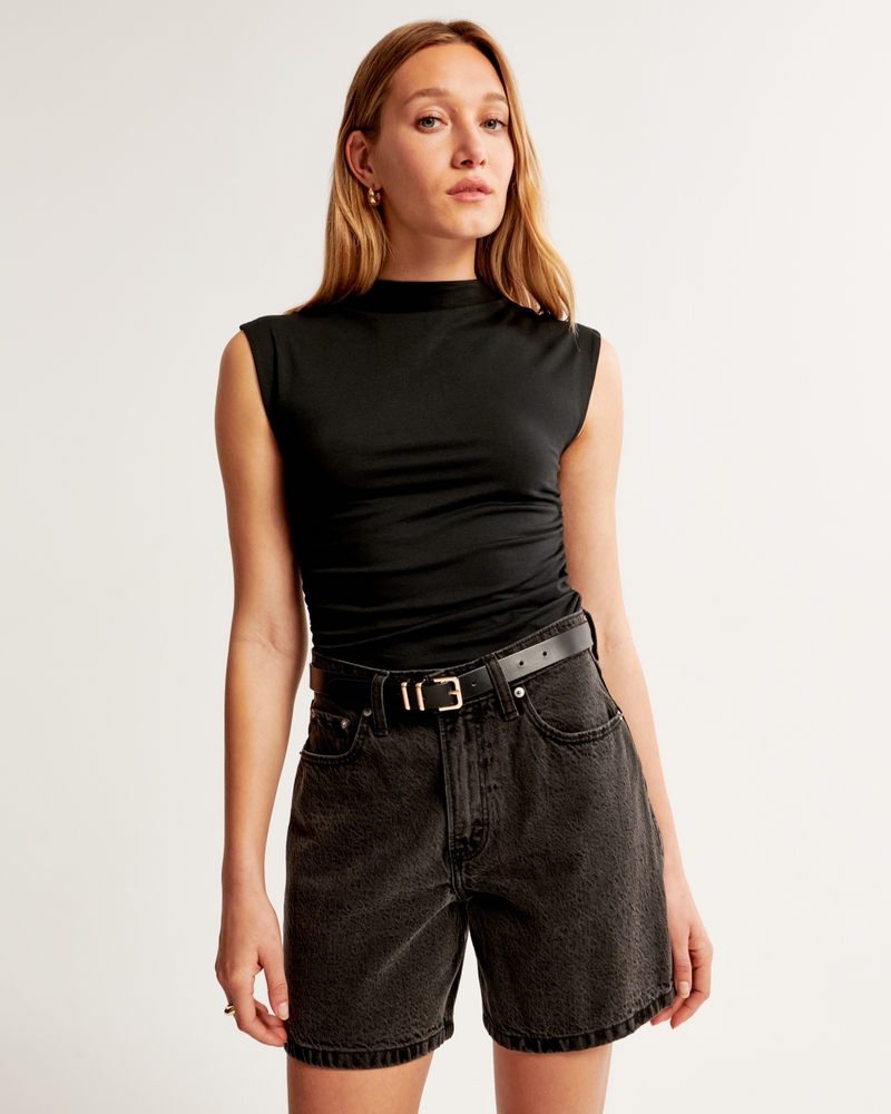 Denim Shell Top