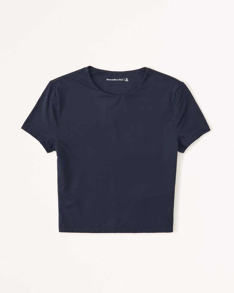 Women's Soft Matte Seamless Baby Tee, Women's Tops