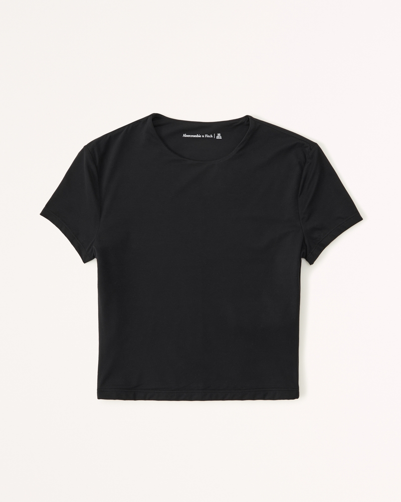 abercrombie white crop top