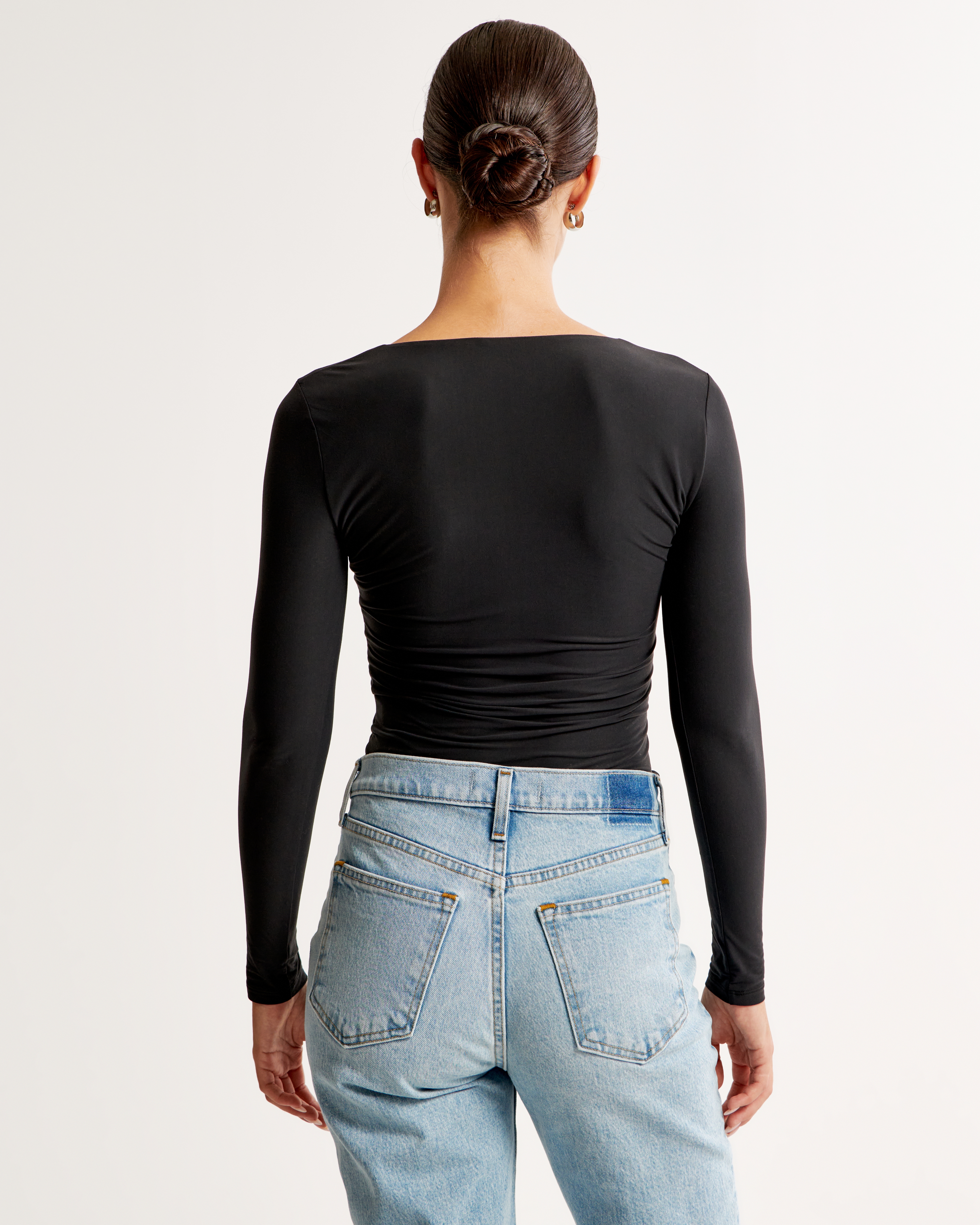 Abercrombie & Fitch Soft Matte Seamless Long-Sleeve Tuckable
