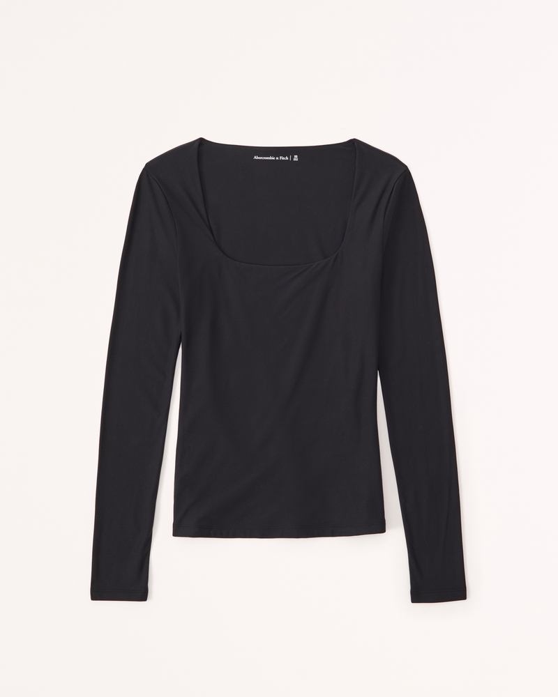  Core 10 Women's Seamless Short-Sleeve T-Shirt, Black