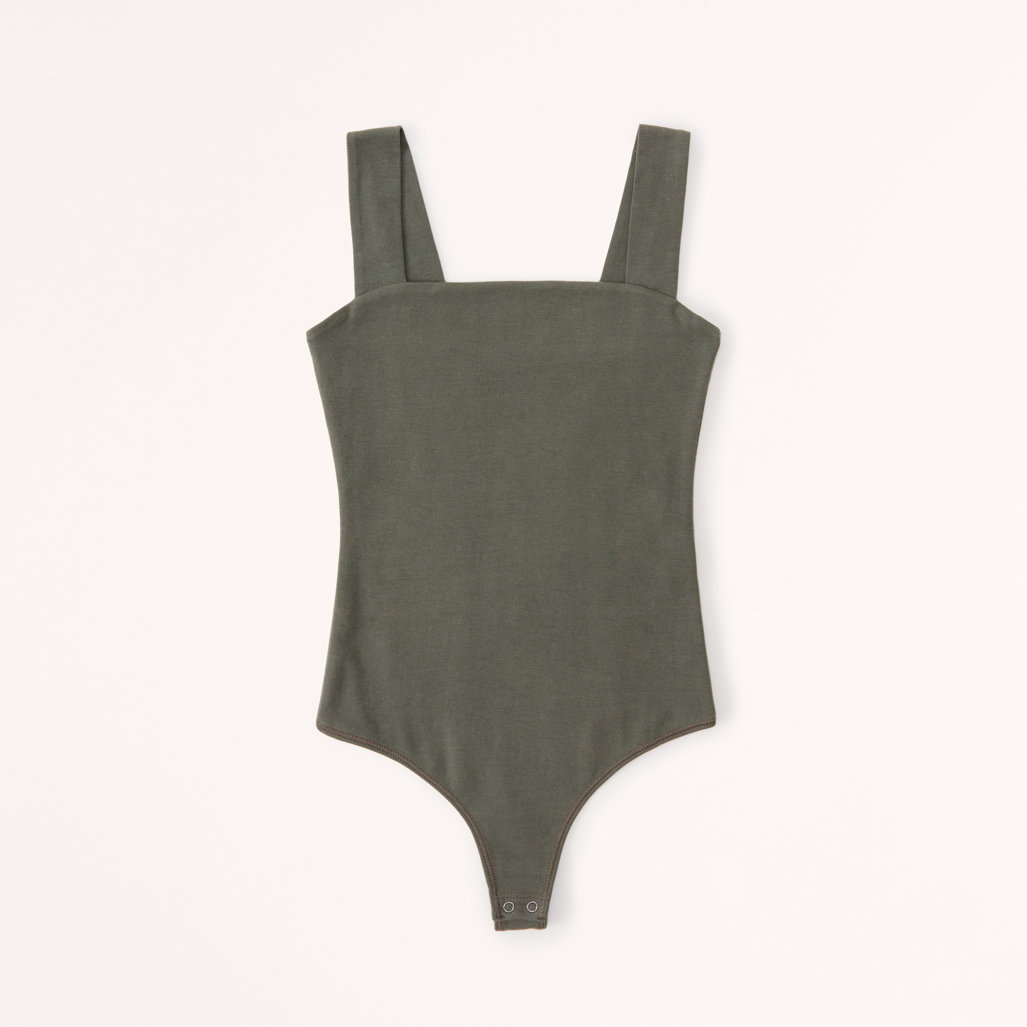 Cotton Seamless Fabric Squareneck Bodysuit