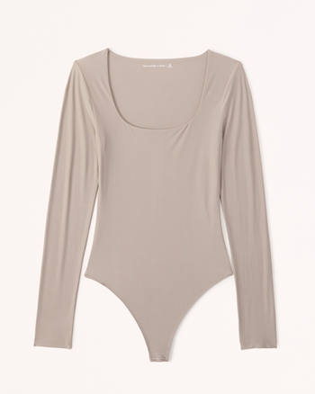 Women's Soft Matte Seamless Long-Sleeve Squareneck Bodysuit | Women's Tops | Abercrombie.com