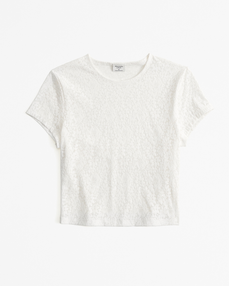 Women's Lace Baby Tee Women's Clearance