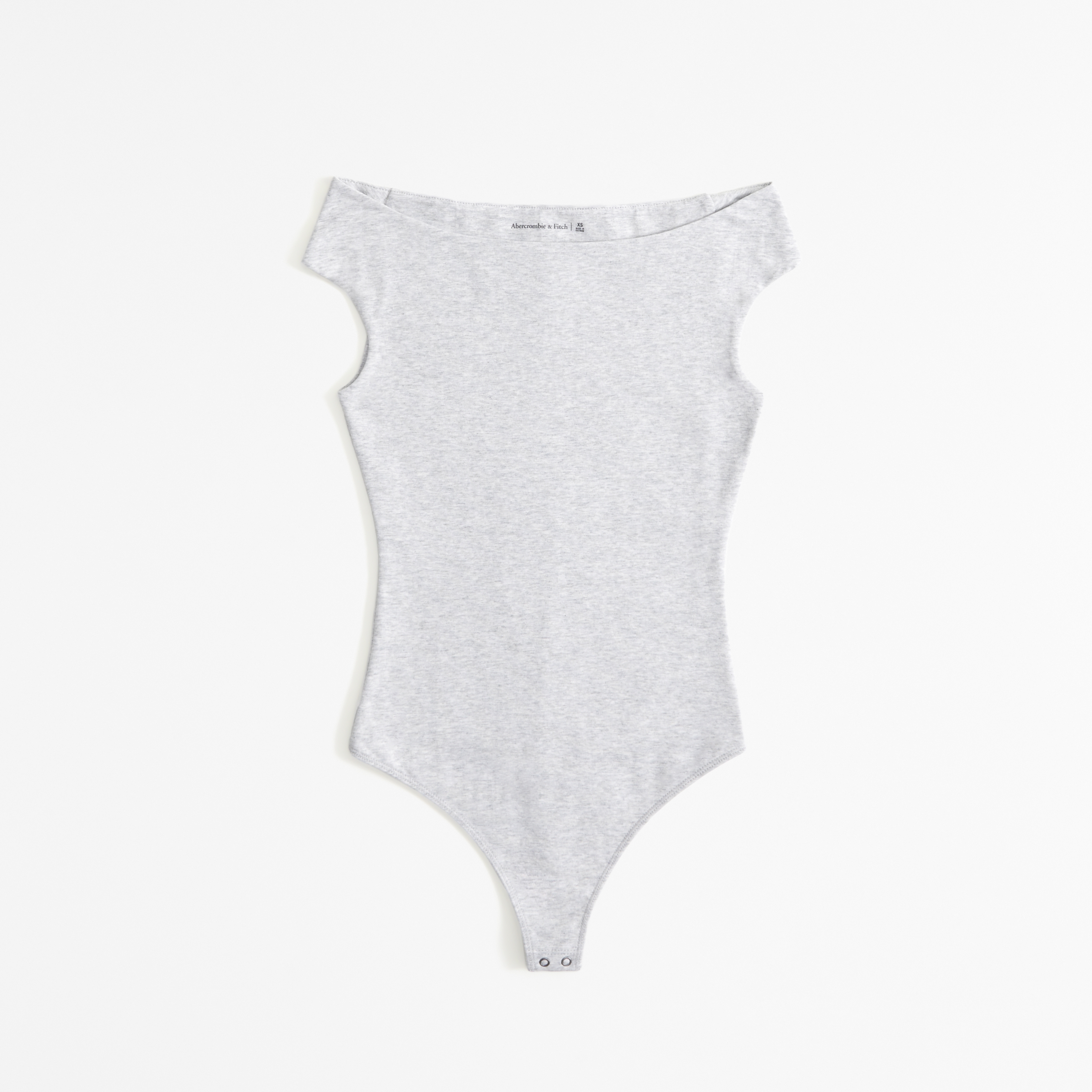 Cotton-Blend Seamless Fabric Off-The-Shoulder Bodysuit