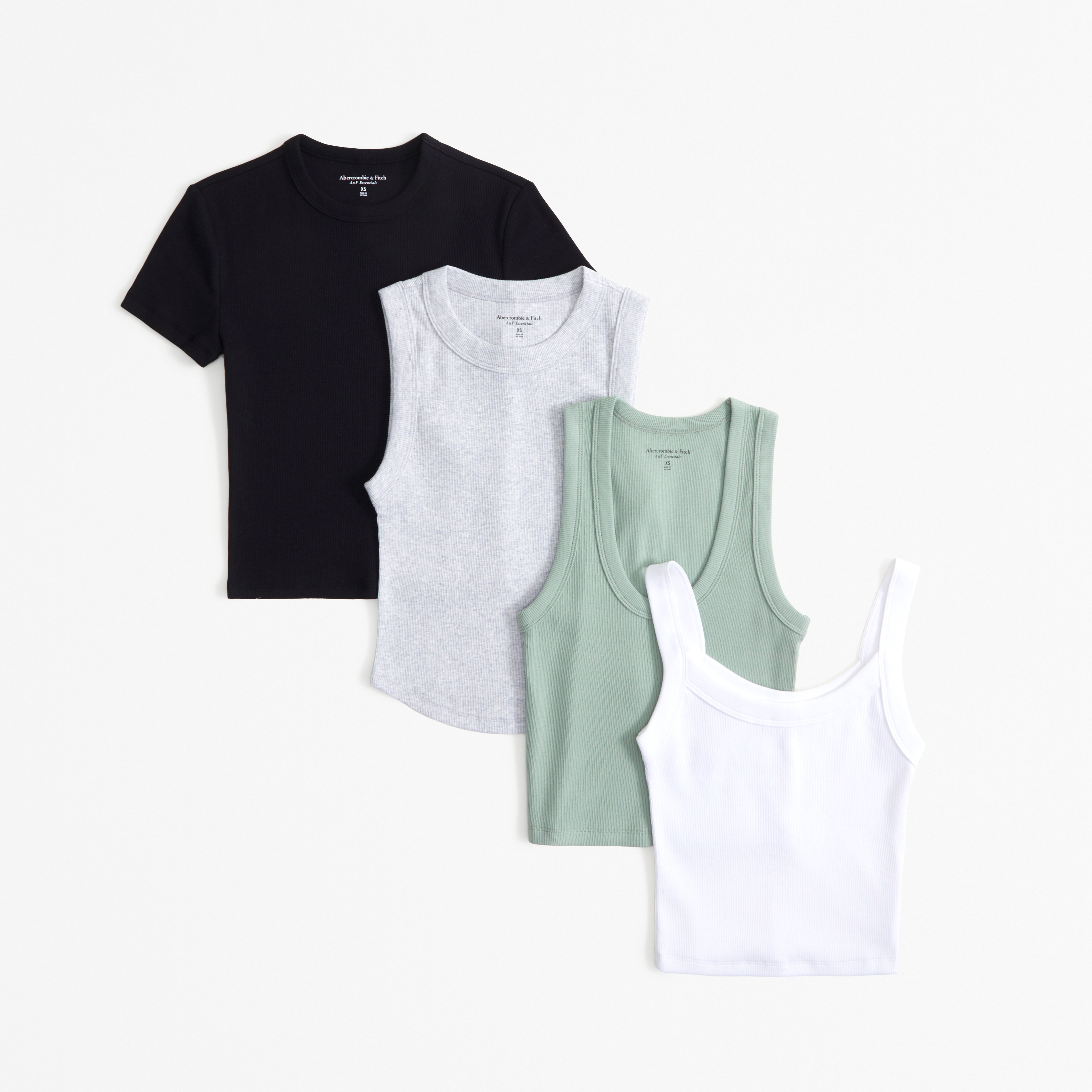Women's 4-Pack Essential Rib Tops | Women's Clearance