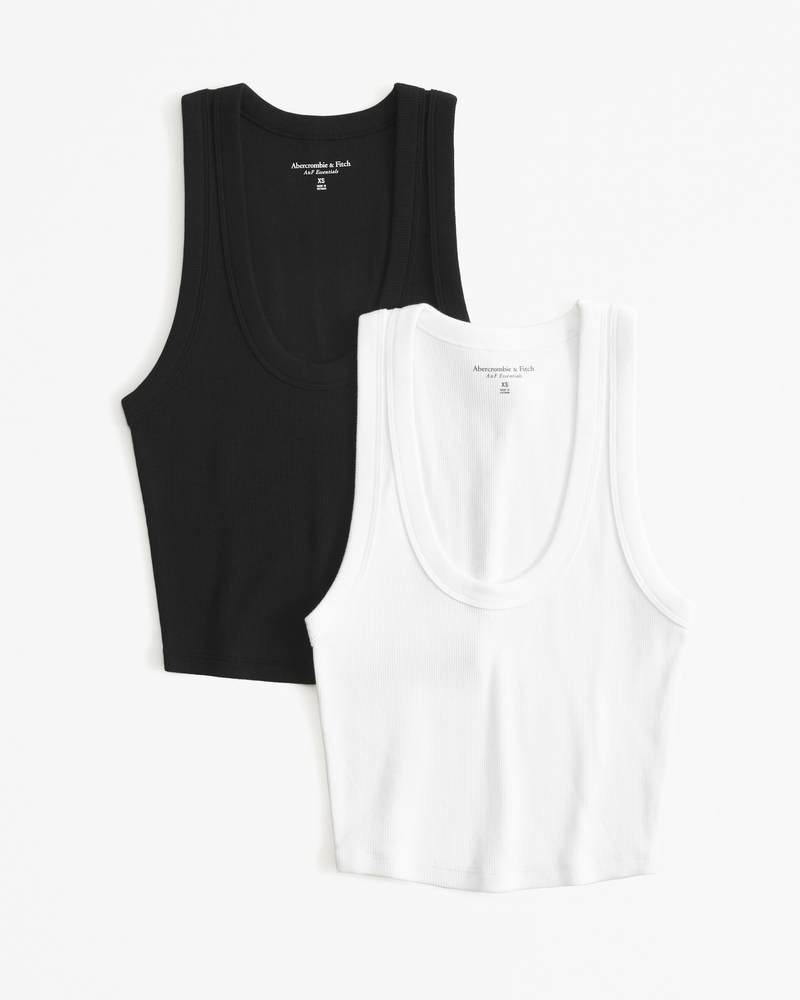 Women's 2-Pack Essential Scoopneck Tanks | Women's Tops | Abercrombie.com