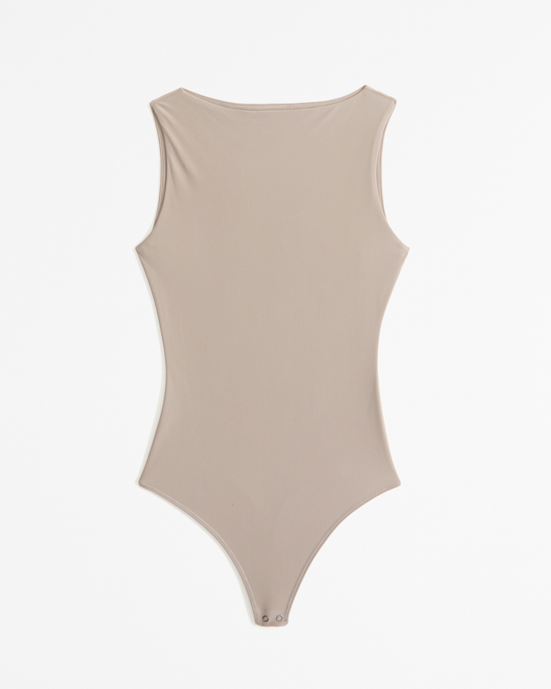 Women's Soft Matte Seamless Shell Bodysuit, Women's Tops