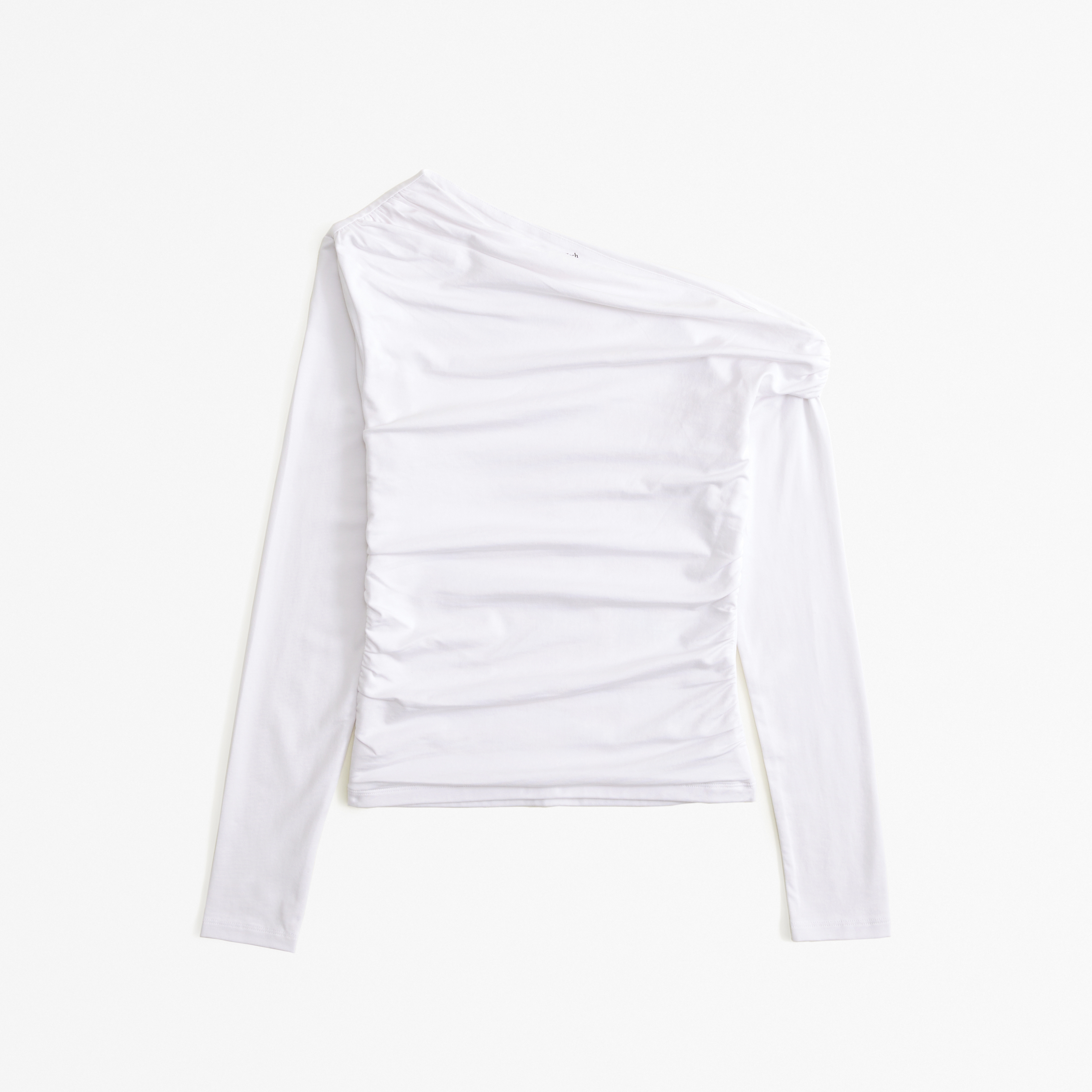 One shoulder long sleeve white top new arrivals