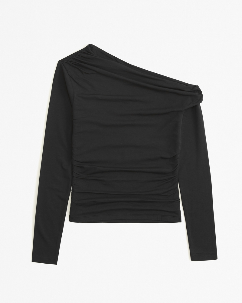 Asymmetrical long hotsell sleeve top