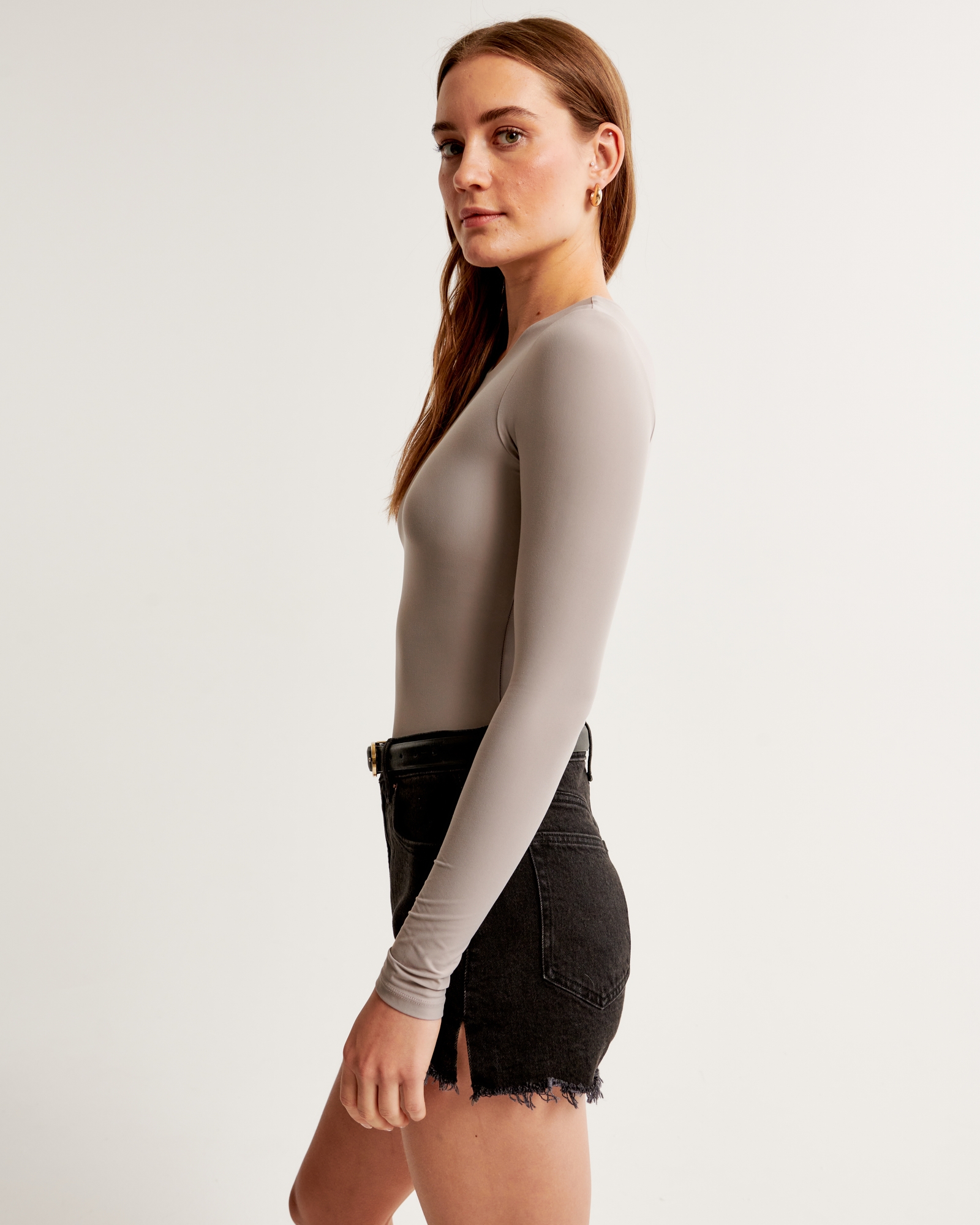 Soft Matte Seamless Long-Sleeve Cropped Crew Top