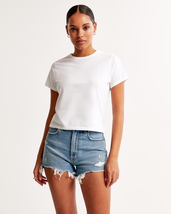 Essential Polished Body-Skimming Tee
