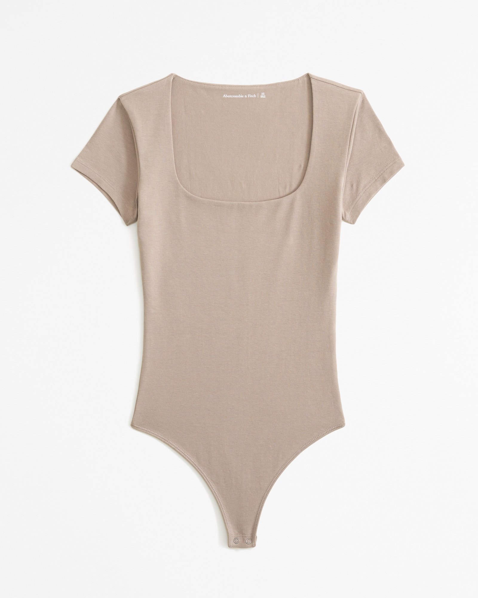 Abercrombie & Fitch Soft A&F Double-Layered Squareneck Bodysuit