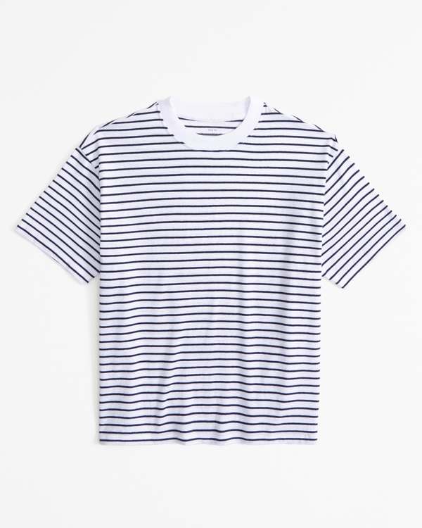 Essential Easy Tee, Navy Stripe view 1