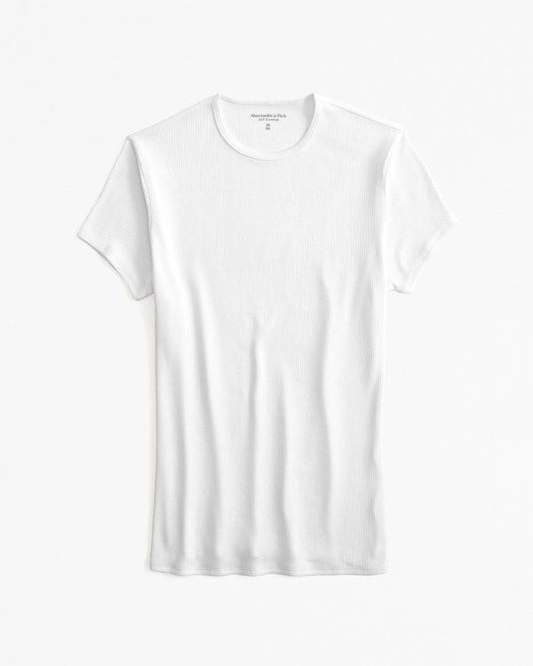 Featherweight Rib Tuckable Baby Tee, White view 1