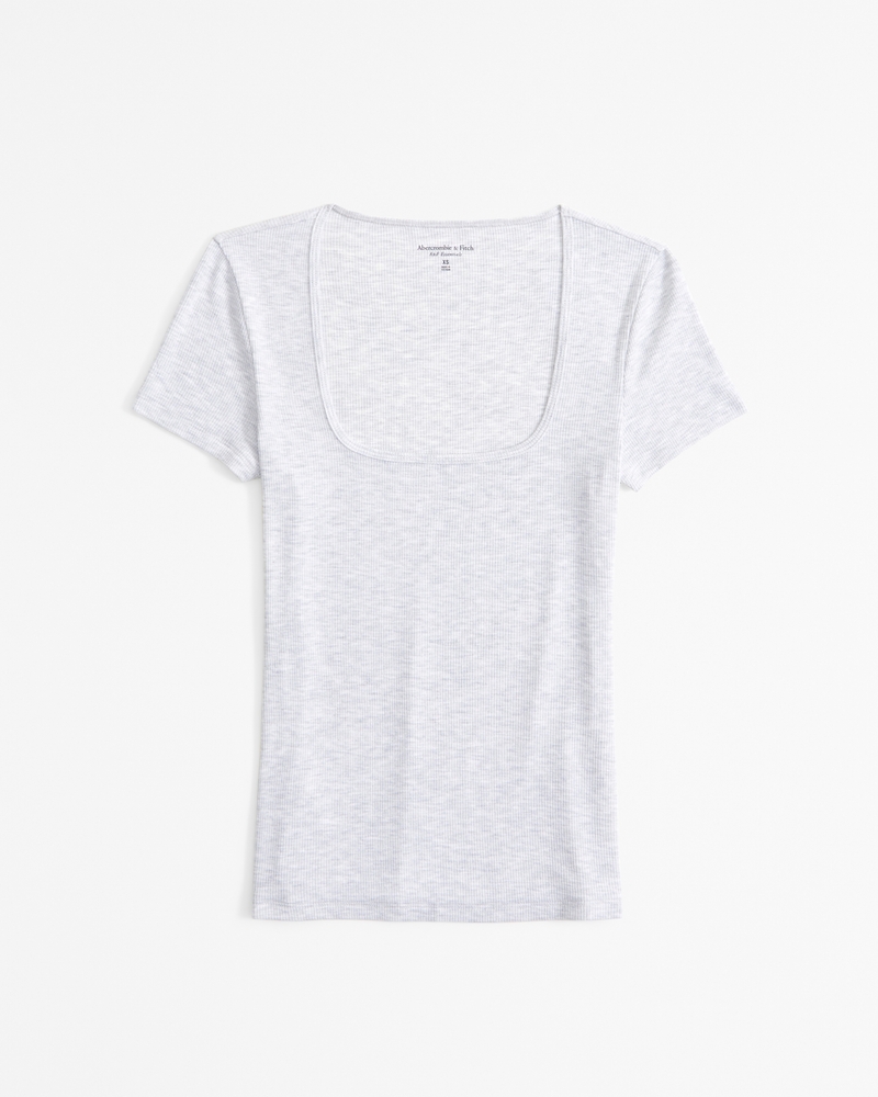 Featherweight Rib Tuckable Squareneck Top