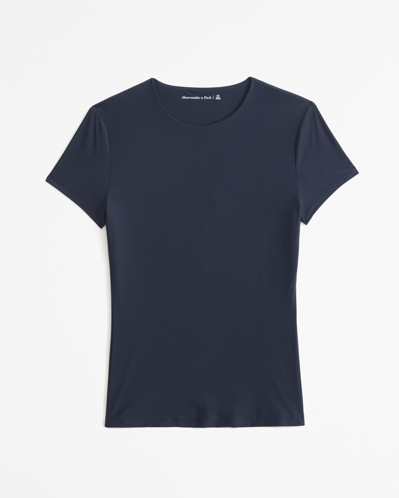 Women's Soft Matte Seamless Tuckable Baby Tee, Women's New Arrivals