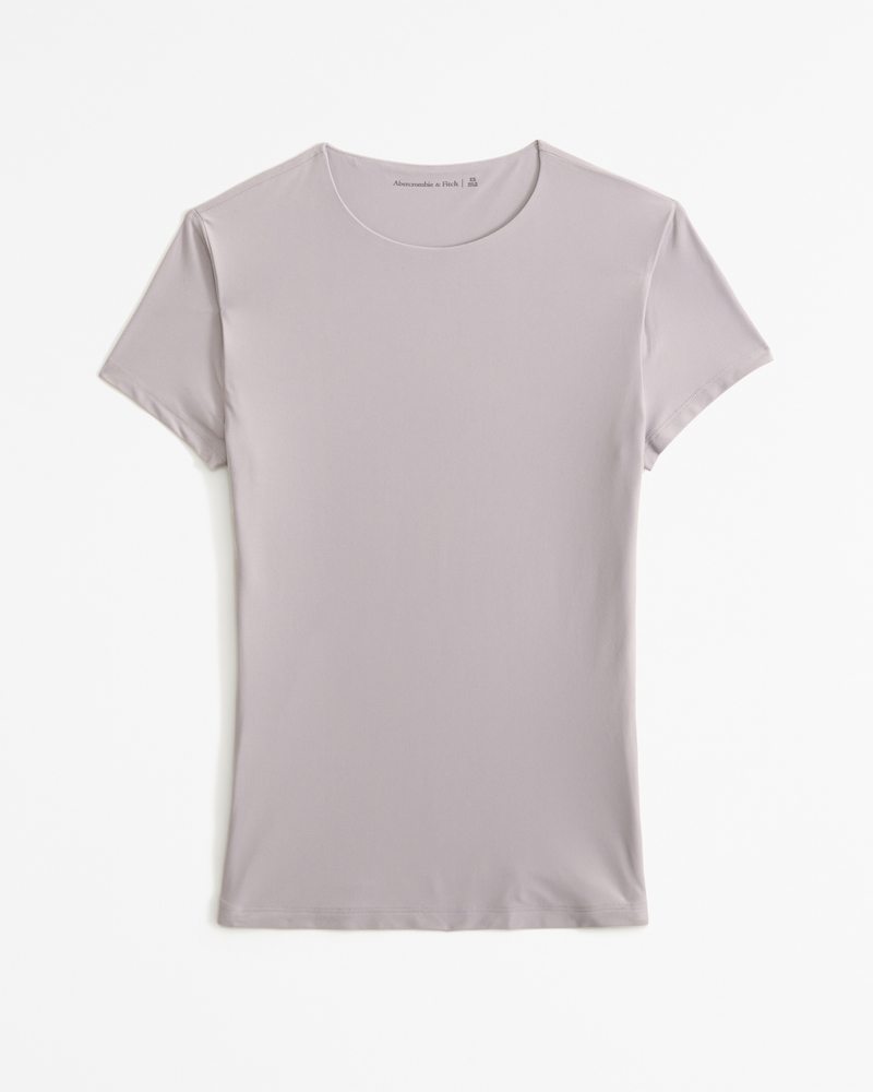 Abercrombie and fitch grey best sale t shirt