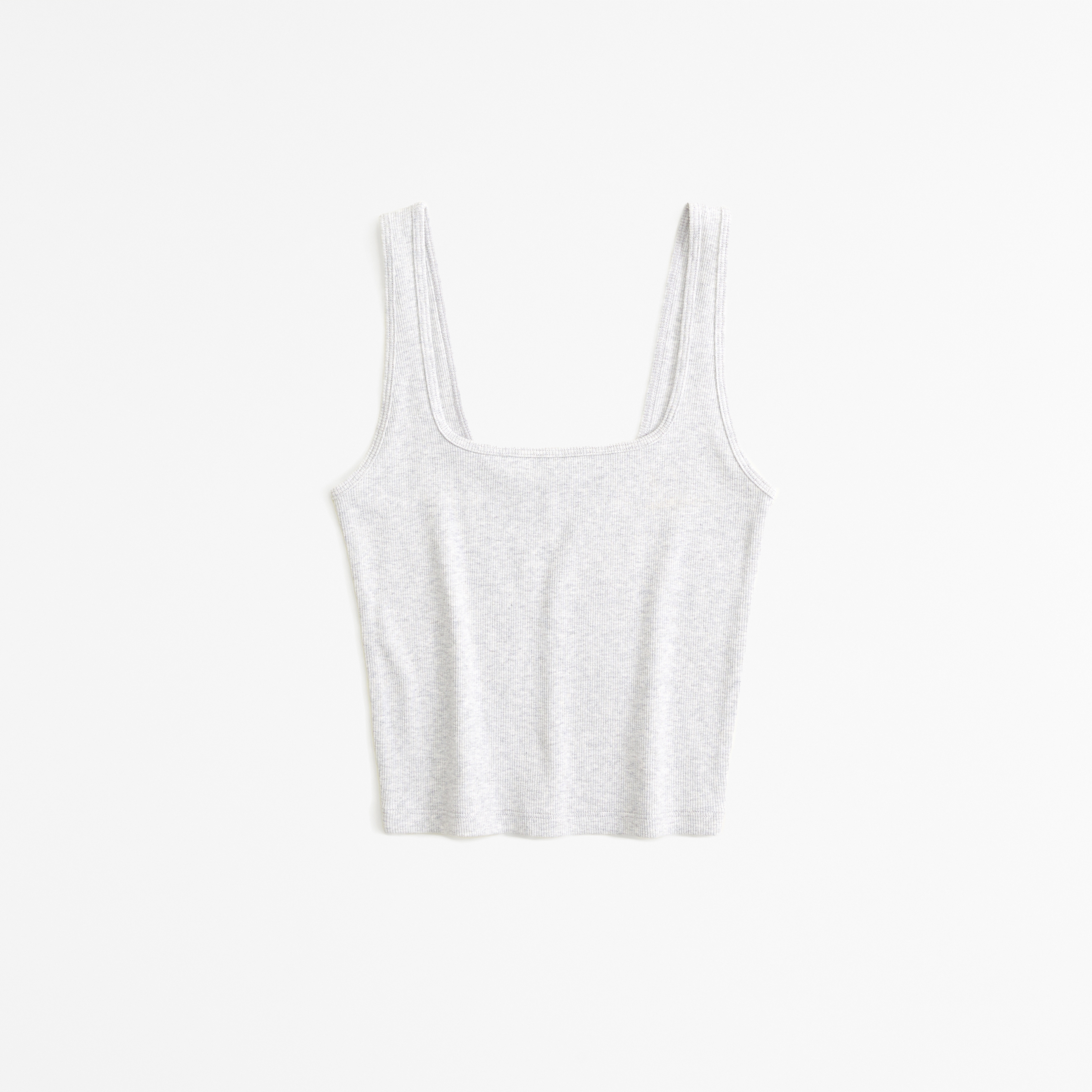 Women's Cropped Squareneck Rib Tank | Women's Tops | Abercrombie.com