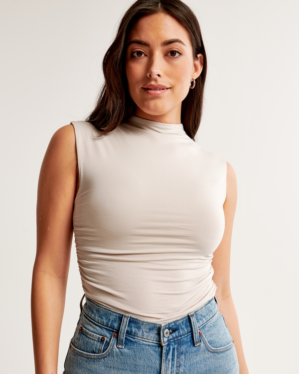 The A&F Paloma Top, Light Taupe