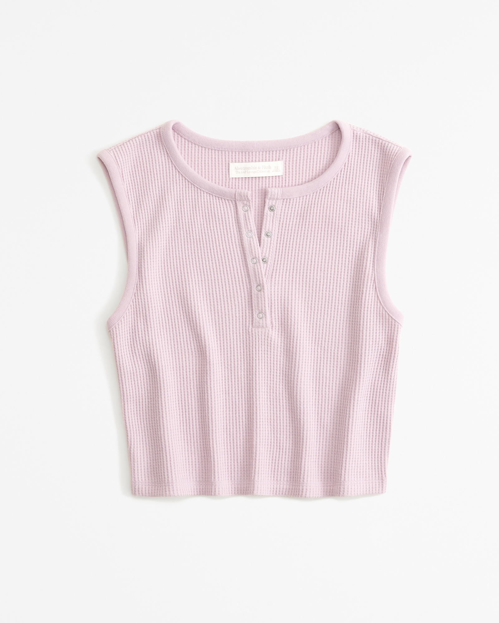 Women's Lounge Waffle Henley, Women's Tops