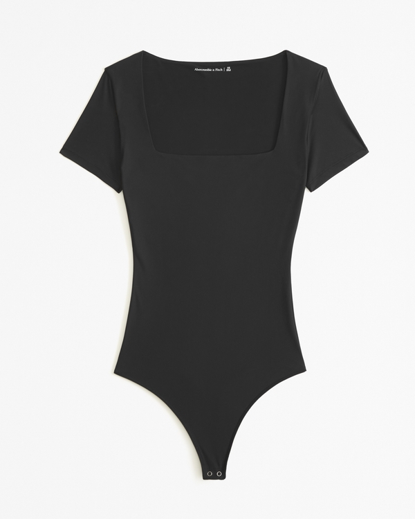 Women's Soft Matte Seamless Short-Sleeve Squareneck Bodysuit | Women's Tops | Abercrombie.com