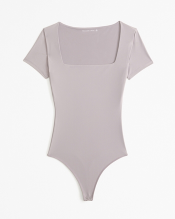 Women's Soft Matte Seamless Short-Sleeve Squareneck Bodysuit | Women's Sale | Abercrombie.com