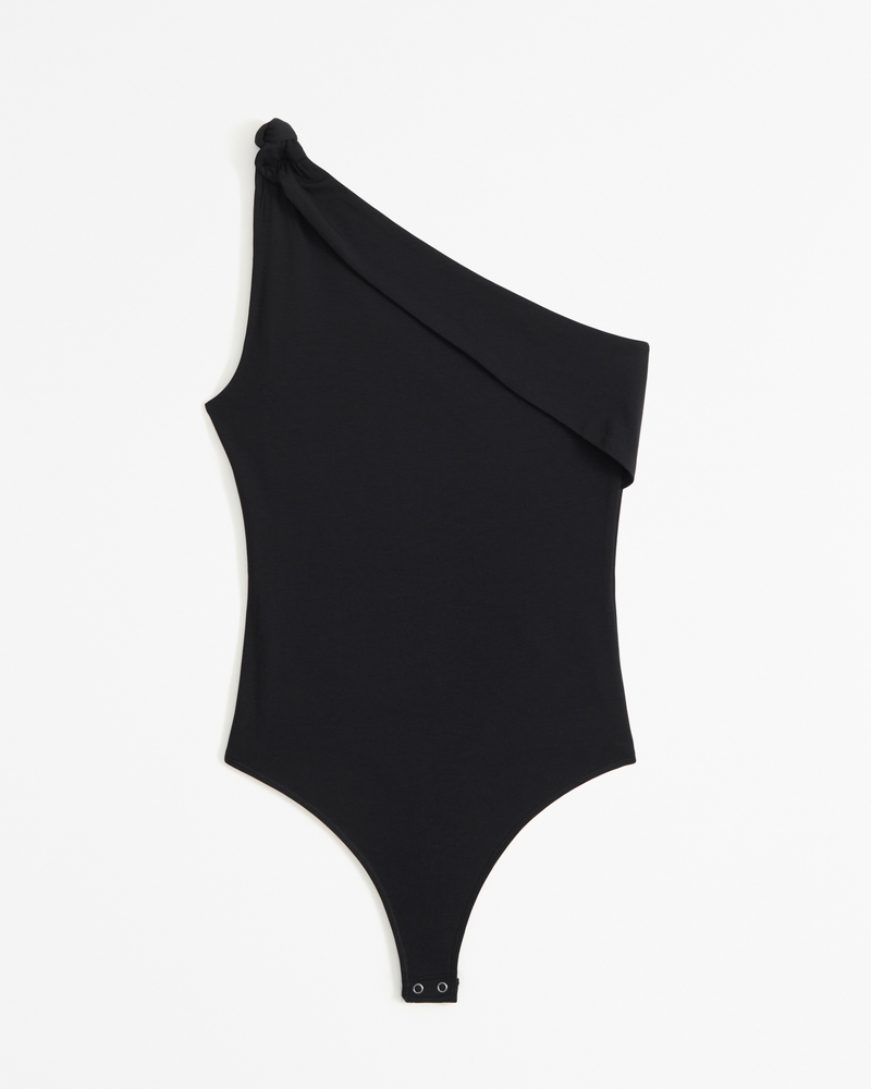Draped Halterneck Bodysuit - Black - Ladies