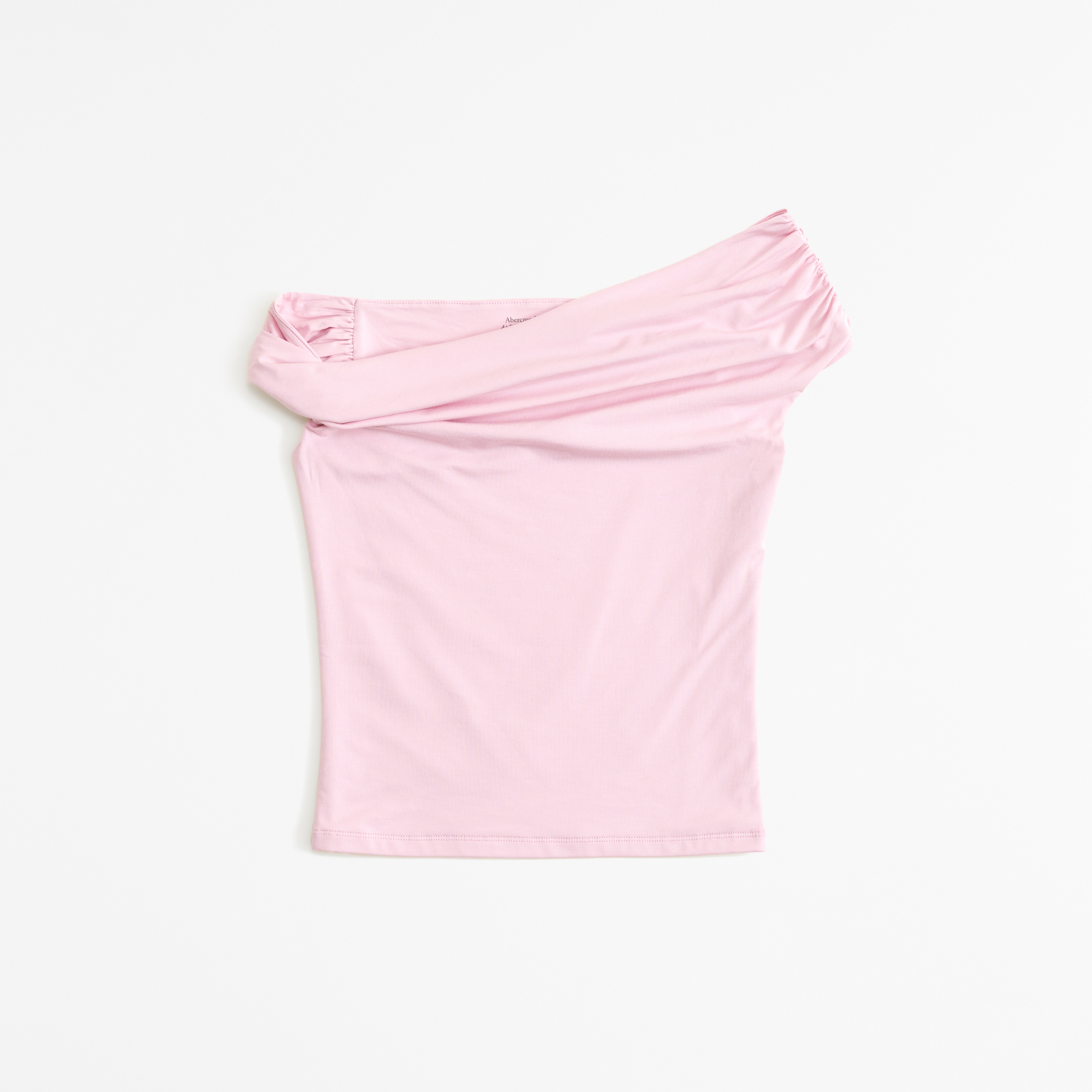 off shoulder shirt pink