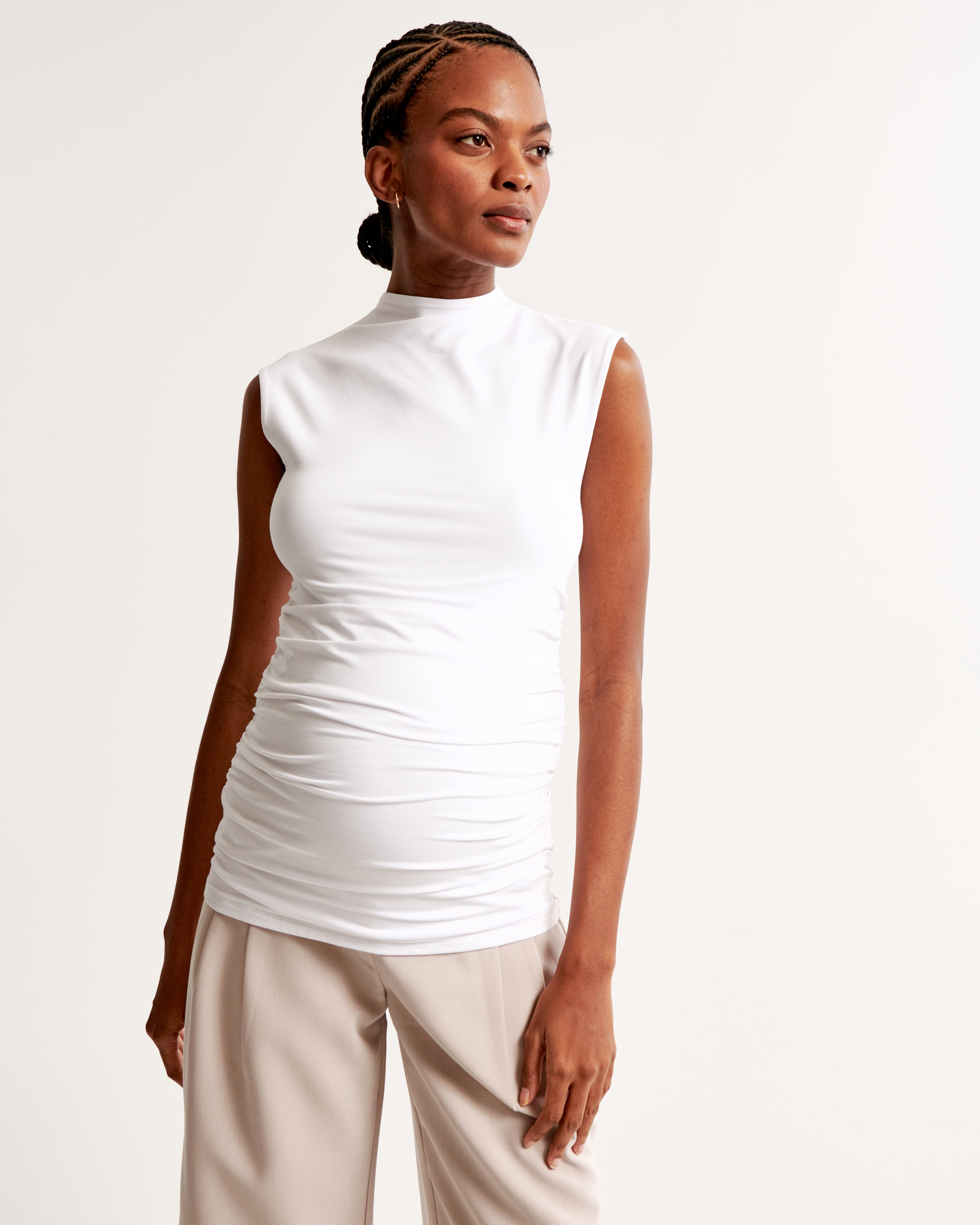 Abercrombie & Fitch The A&f Paloma Maternity Top In White