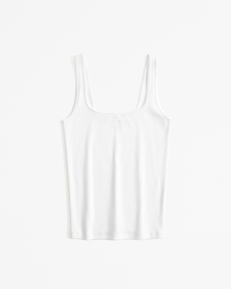 Essential Tuckable Squareneck Rib Tank