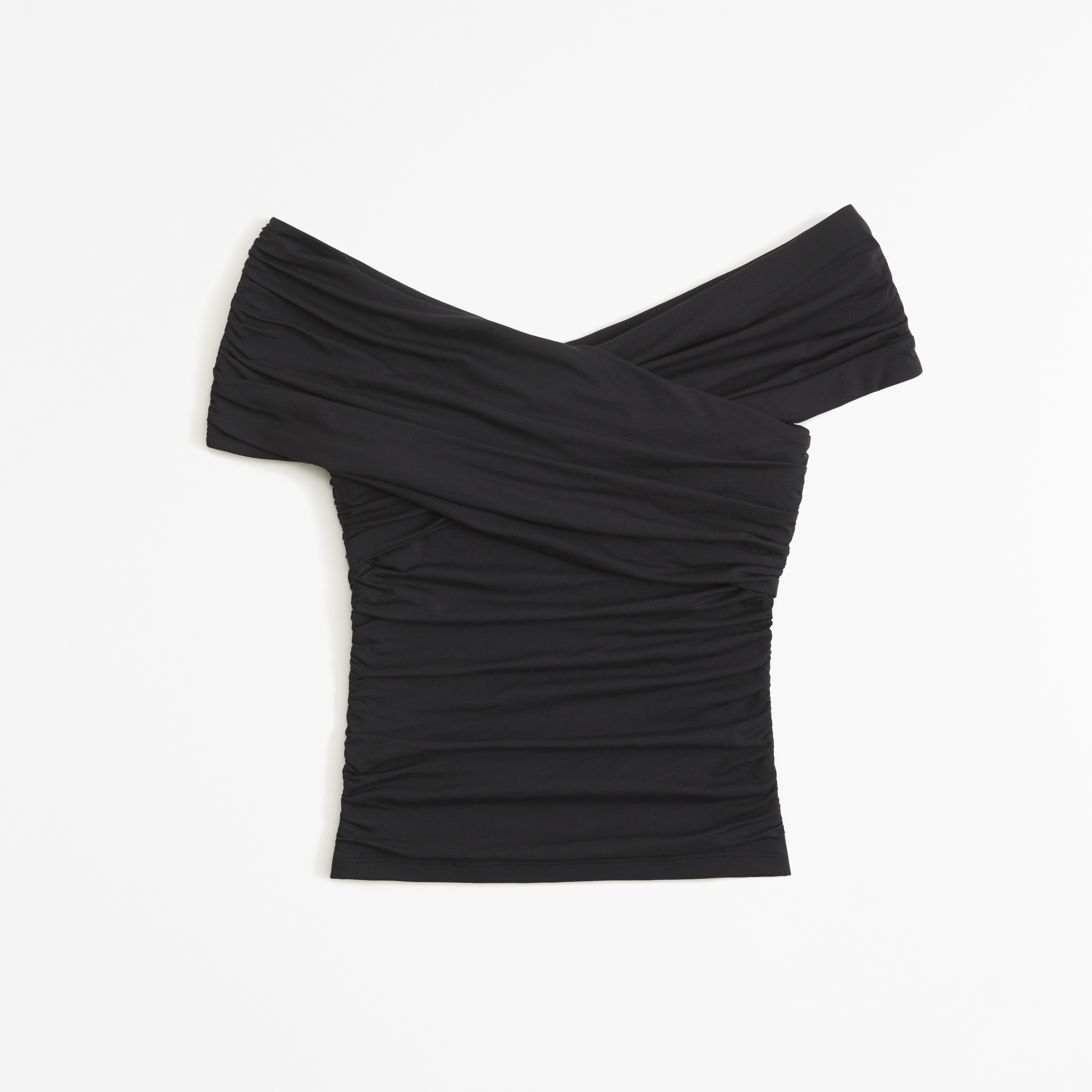 Women's Off-The-Shoulder Ruched Wrap Top | Women's Tops | Abercrombie.com