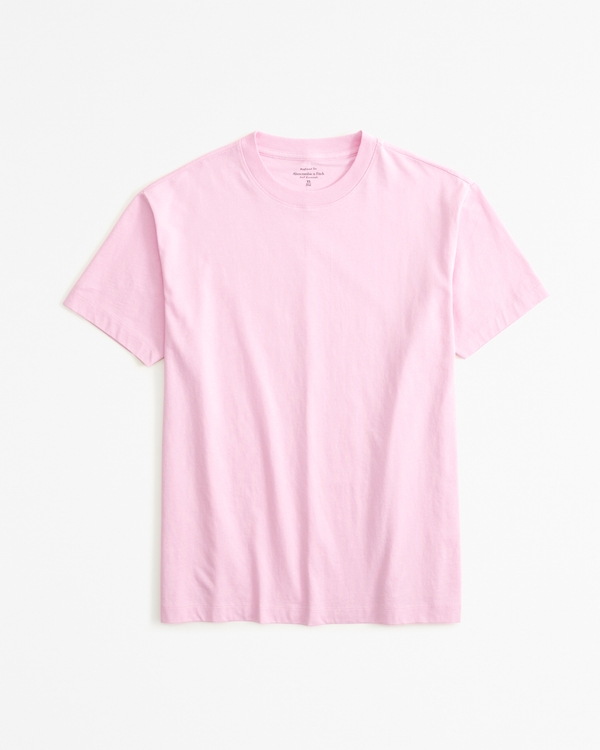 Essential Premium Polished Oversized Tee, Pink