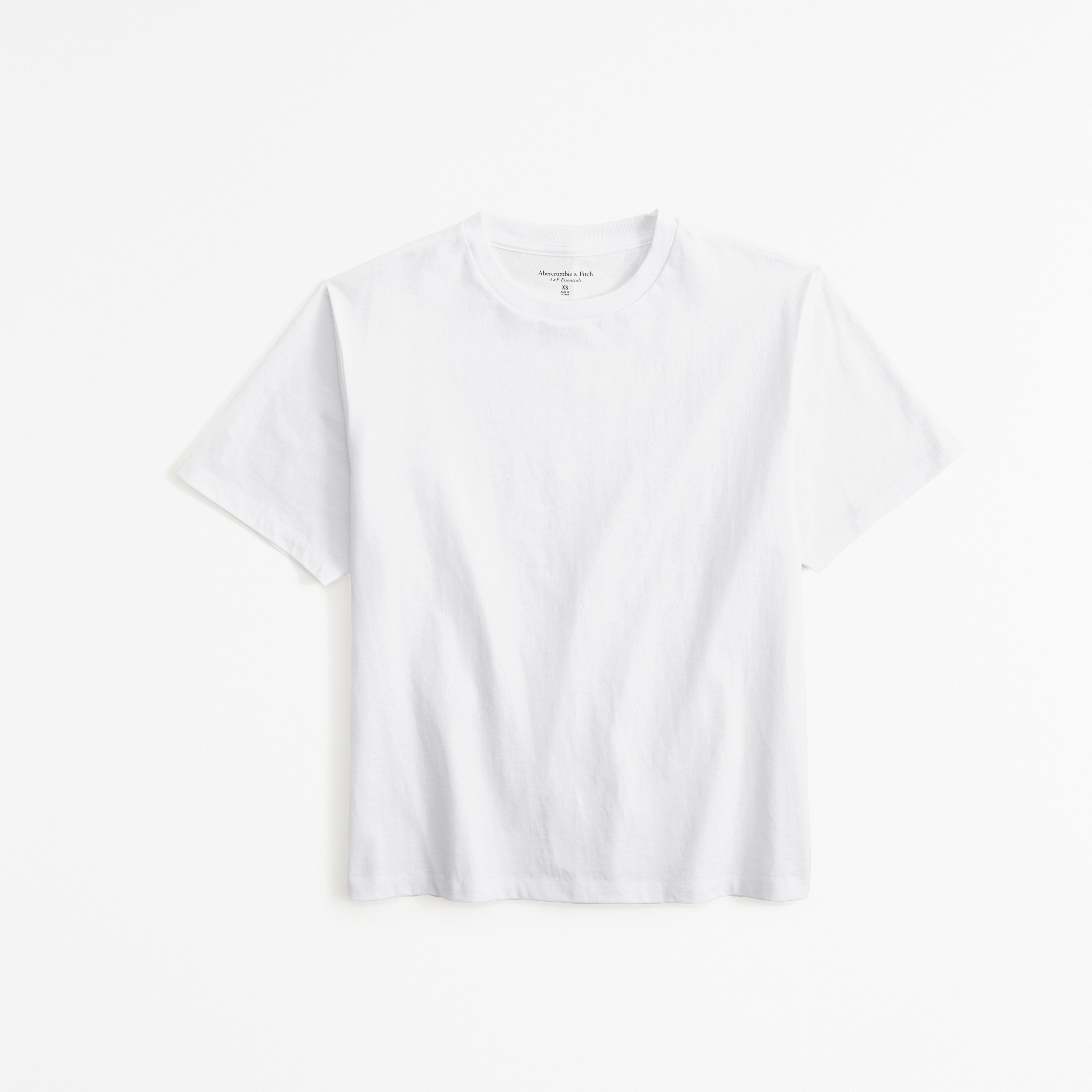Abercrombie & Fitch Essential Premium Polished Relaxed Tee In White